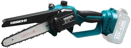 KIESBOHR Mini Akku Kettensäge für Profis, Kompatibel mit Makita 18V Akku, Ohne Akku und Kettenöl CS001 (8 Zoll, brushles