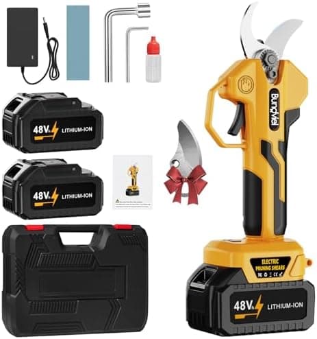 Akku Astschere mit 600W Motor - 2 x 21V 4000mAh Akkus - Geschenk für Männer und Frauen zu Valentinstag  
Bürstenlose Gar