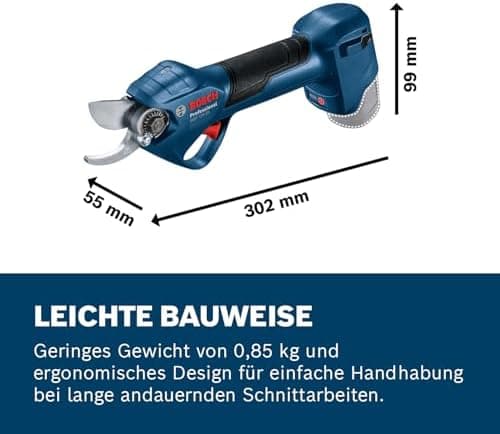 Bosch Professional 12V System Astschere mit bürstenlosen Motor und 25-mm-Schnitte zur professionellen Verwendung in der