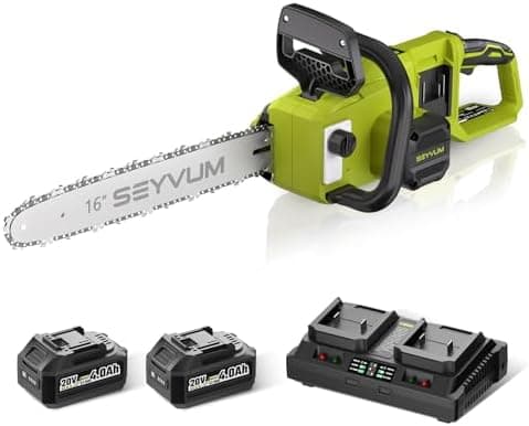 Akku Kettensäge 8000mAh 12"Für Garten, Akku Kettensäge mit Ölversorgung und Ersatzkette, Elektrische Holzschere