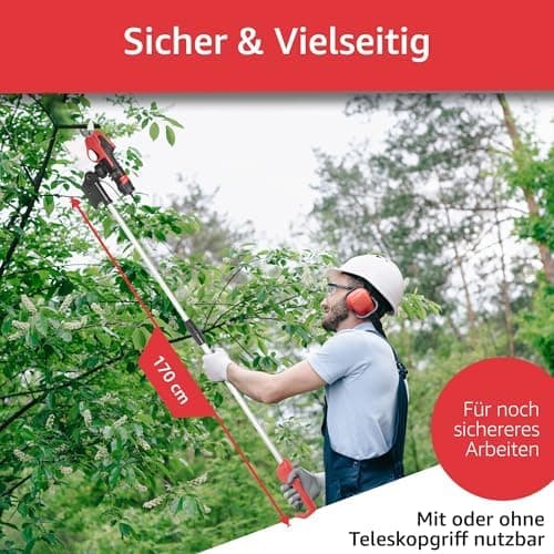 STREND PRO Akkuschnitte lle Baumbeschneider Teleskop |für einfach Garten und Baum Beschneiden| max. 22mm, 170cm Lang tel
