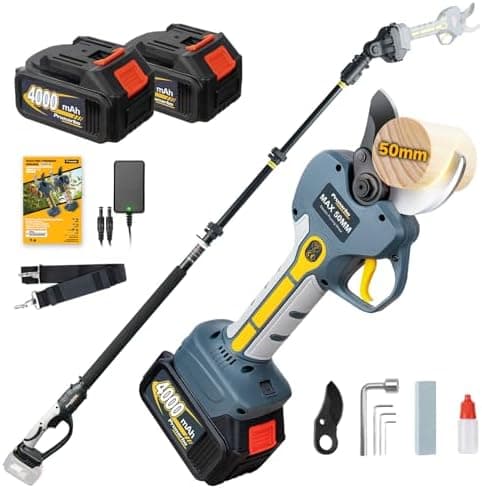 Prunarbo 50mm Elektrische Astschere 900W Starkes Schneiden Professional Kompatibel mit Makita 18V Akkus PR-E50  
Prunarb