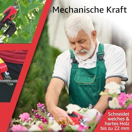 STREND PRO Akkuschnitte lle Baumbeschneider Teleskop |für einfach Garten und Baum Beschneiden| max. 22mm, 170cm Lang tel