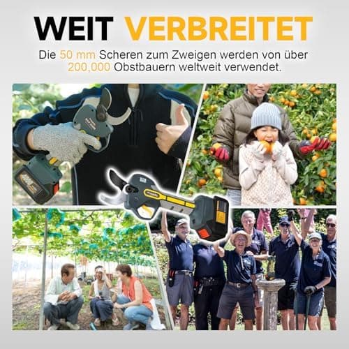 Prunarbo 50mm Elektrische Astschere 900W Starkes Schneiden Professional Kompatibel mit Makita 18V Akkus PR-E50  
Prunarb
