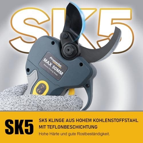 Prunarbo 50mm Elektrische Astschere 900W Starkes Schneiden Professional Kompatibel mit Makita 18V Akkus PR-E50  
Prunarb