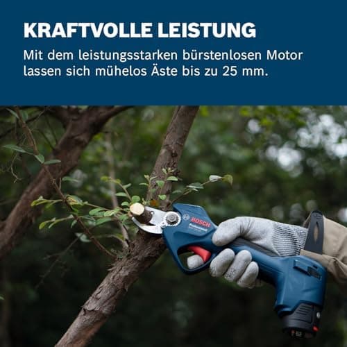 Bosch Professional 12V System Astschere mit bürstenlosen Motor und 25-mm-Schnitte zur professionellen Verwendung in der