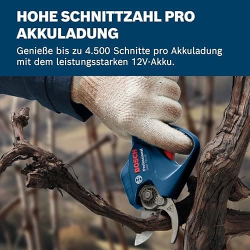 Bosch Professional 12V System Astschere mit bürstenlosen Motor und 25-mm-Schnitte zur professionellen Verwendung in der