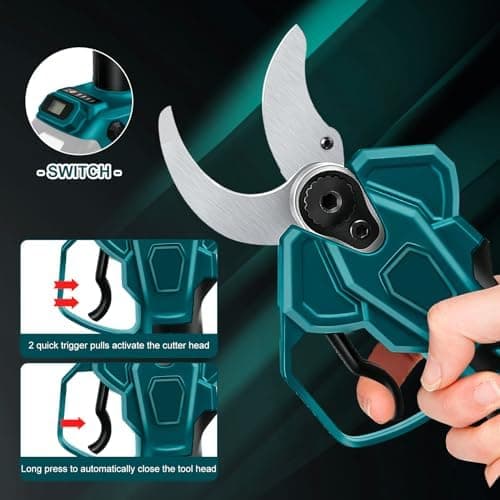 Makita 18V Drahtlose Elektrische Gartenschere Akku Astschere mit Bürstenlosen Motor LCD Display für Baumbeschneidung Obs