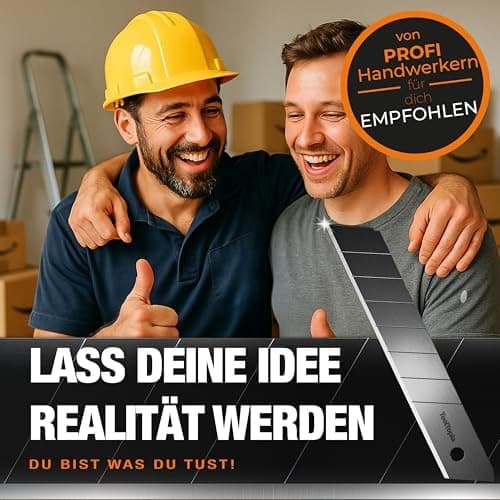 Cuttermesser Klingen 18mm – Premium Ersatz Blades für Teppichmesser – Super scharf und robust I perfekt für universelle