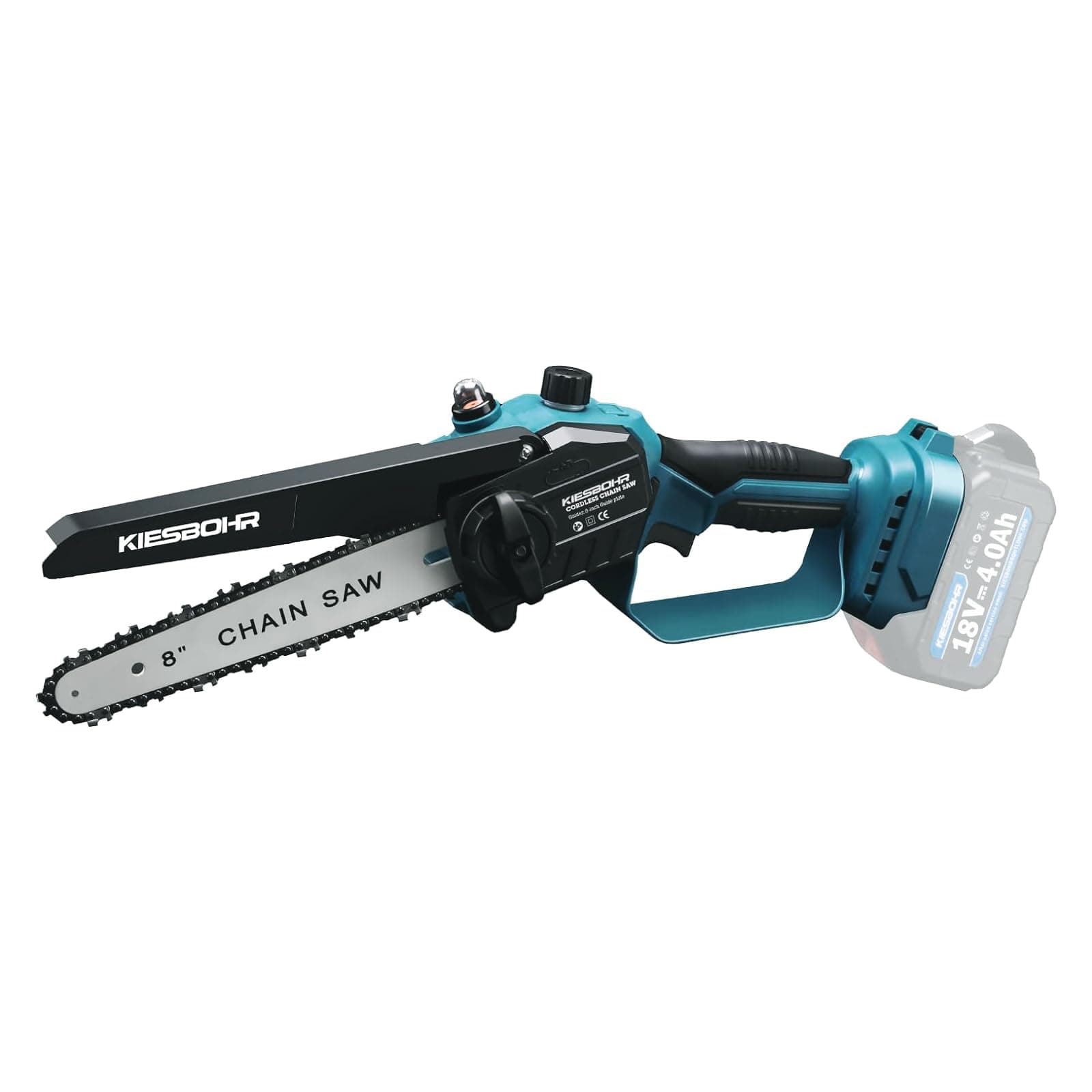 KIESBOHR Mini Akku Kettensäge für Profis, Kompatibel mit Makita 18V Akku, Ohne Akku und Kettenöl CS001 (8 Zoll, brushles