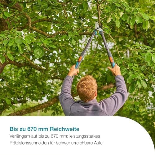 Gardena Astschere TeleCut Pro S | Verlängerbare Teleskop-Astschere | Präzisionsgeschliffene Klingen (12040-88)  
Gardena