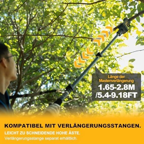 Prunarbo 50mm Elektrische Astschere 900W Starkes Schneiden Professional Kompatibel mit Makita 18V Akkus PR-E50  
Prunarb