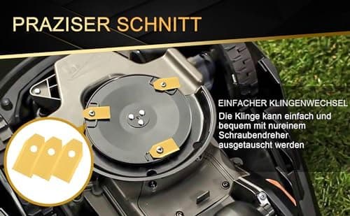 Husqvarna Ersatzmesser für Mähroboter I Universal Klingen für Rasenmäher I Top-Qualität für Rasenroboter Messerset Kling