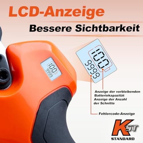 Kebtek Akku Astschere für Gartenarbeit Elektrische Schere Profi Buchsbaumschere 40mm (Nur Scherenkörper)