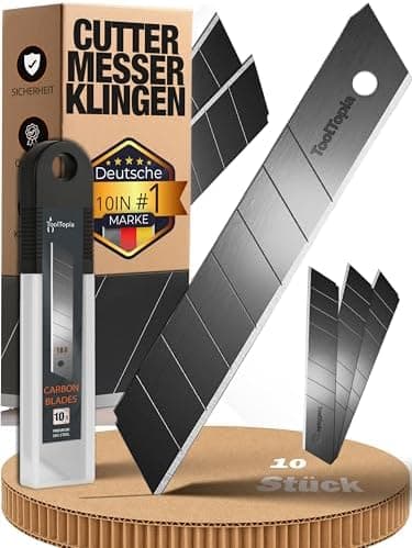 Cuttermesser Klingen 18mm – Premium Ersatz Blades für Teppichmesser – Super scharf und robust I perfekt für universelle