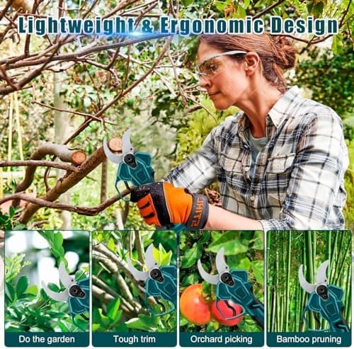 Makita 18V Drahtlose Elektrische Gartenschere Akku Astschere mit Bürstenlosen Motor LCD Display für Baumbeschneidung Obs